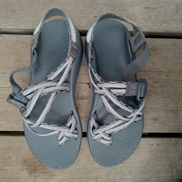 Chaco Womens ZX2 Sandal Size 9 Apex Gray Toe Loop Adjustable Outdoor Water Shoe - Picture 5 of 9